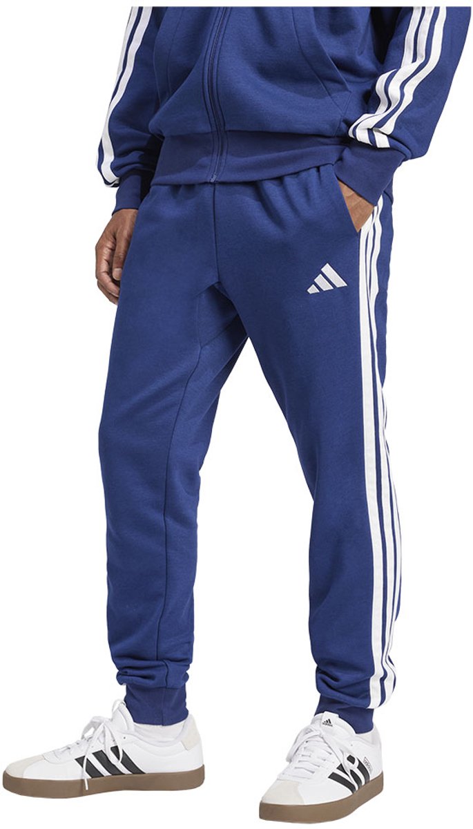 Adidas Essentials 3 Stripes Fleece Joggers Regular Man Blauw
