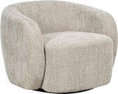 TORE - Draaifauteuil - Beige - Polyester