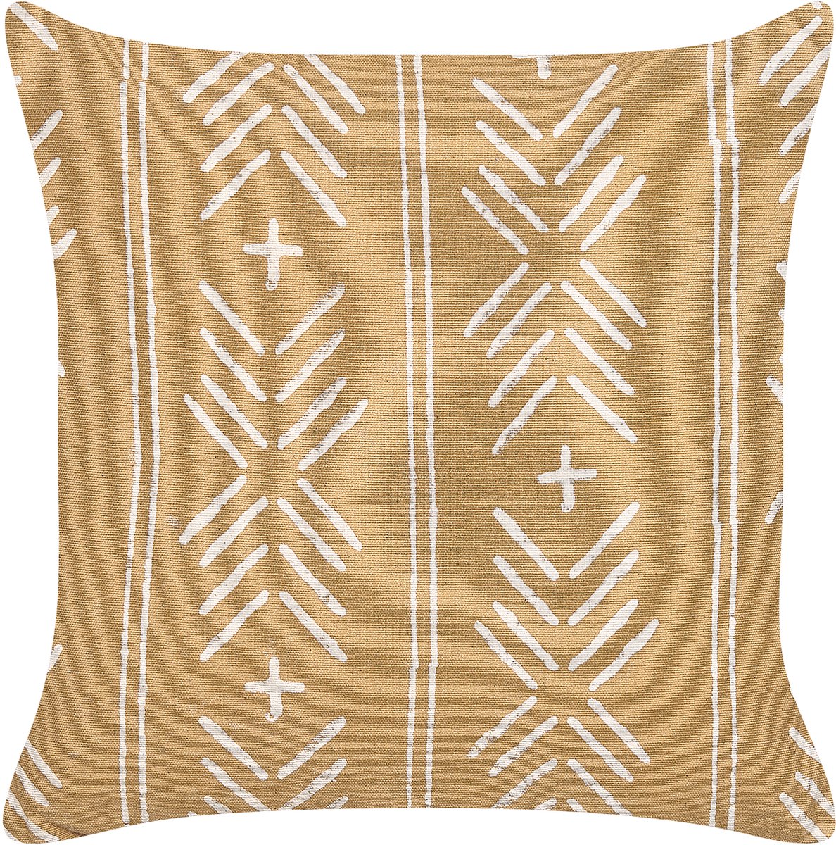 Beliani BANYAN - Sierkussen - Zandbeige - 45 x 45 cm - Katoen