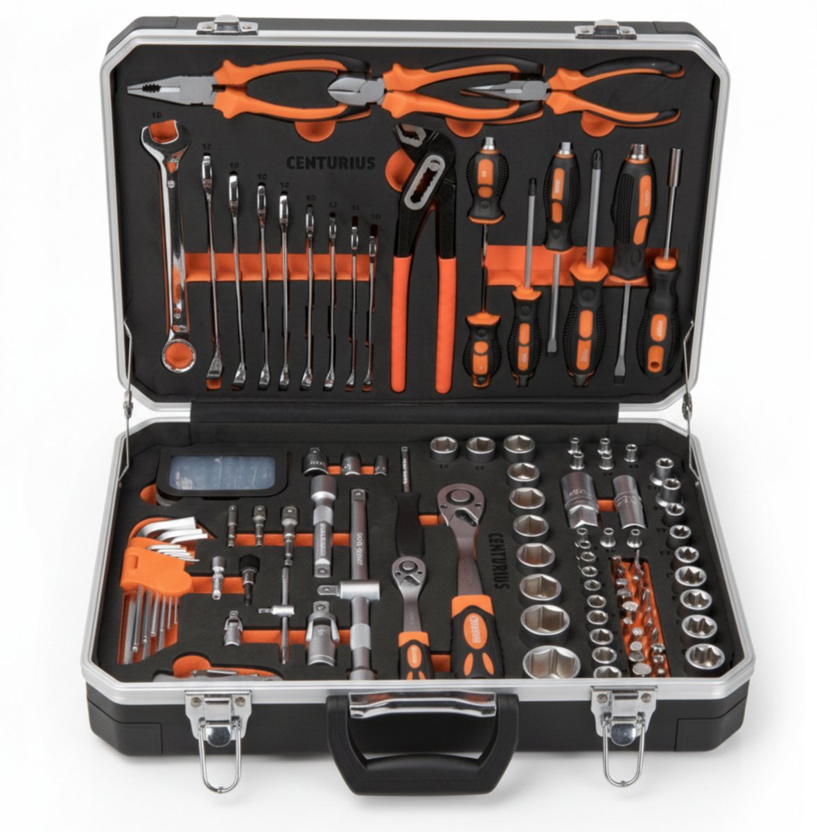 Centurius Gereedschapskoffer 140-Delig - Compleet Aluminium - Afsluitbaar / met Slot