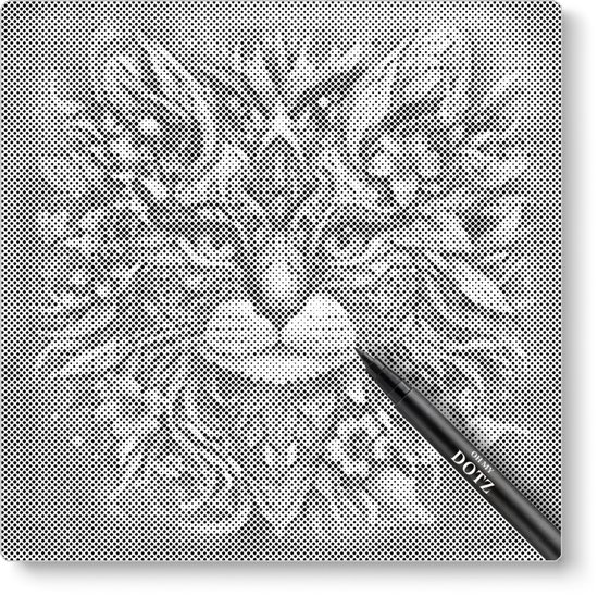 Chat avec des fleurs | 50x50cm | Peinture par points | Toile lâche | Peinture au Diamond et Peinture par numéro alternative | Peinture en pointillé