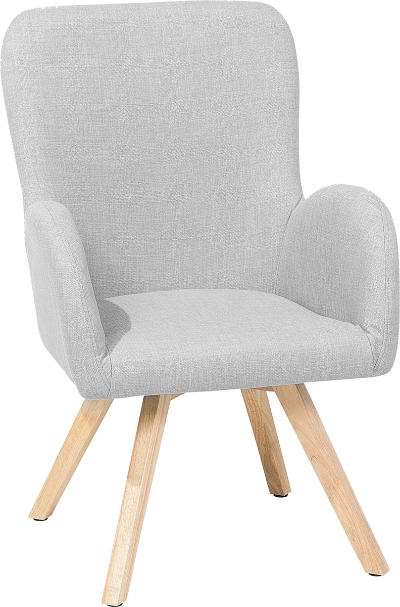BJARN - Fauteuil - Lichtgrijs - Polyester