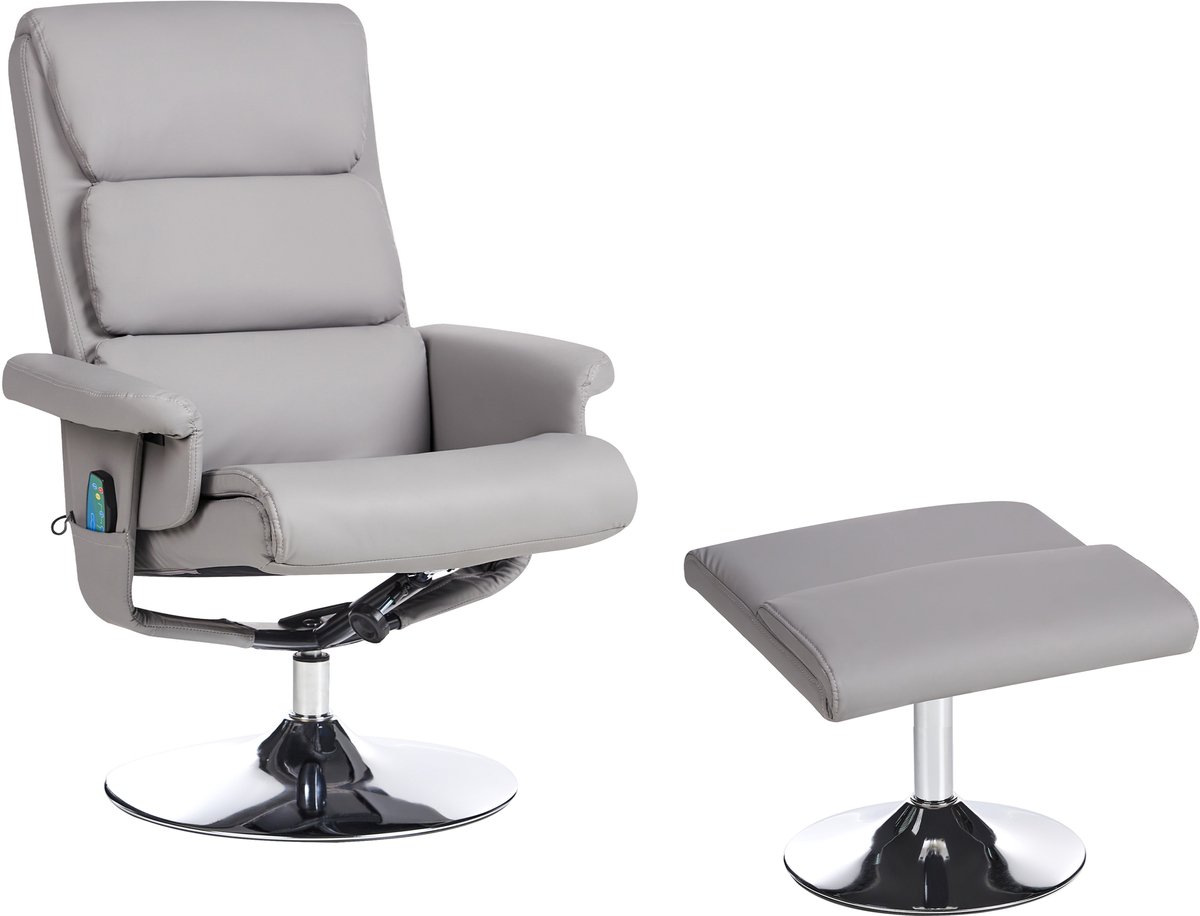 LEGEND - Fauteuil - Grijs - Kunstleer