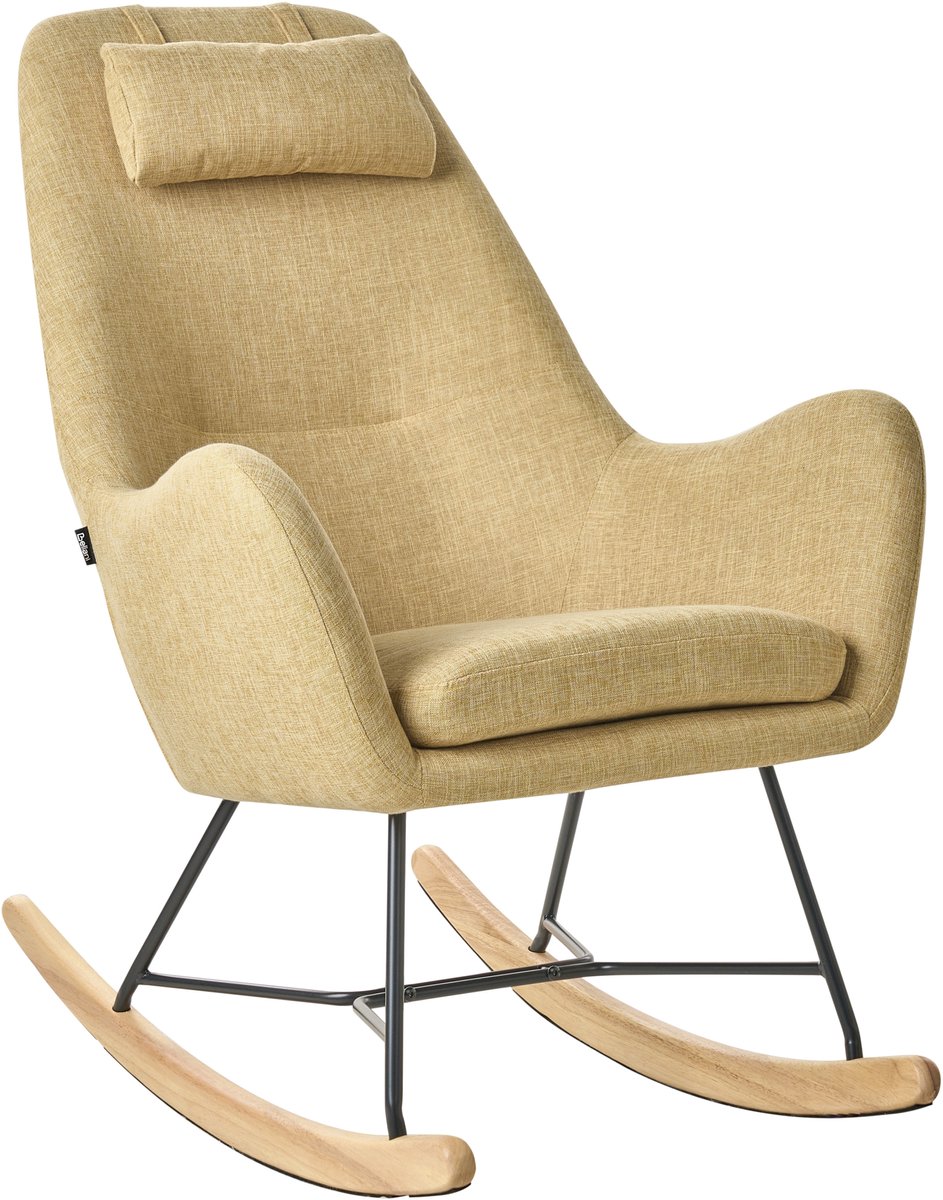 ARRIE - Schommelstoel - Geel - Polyester