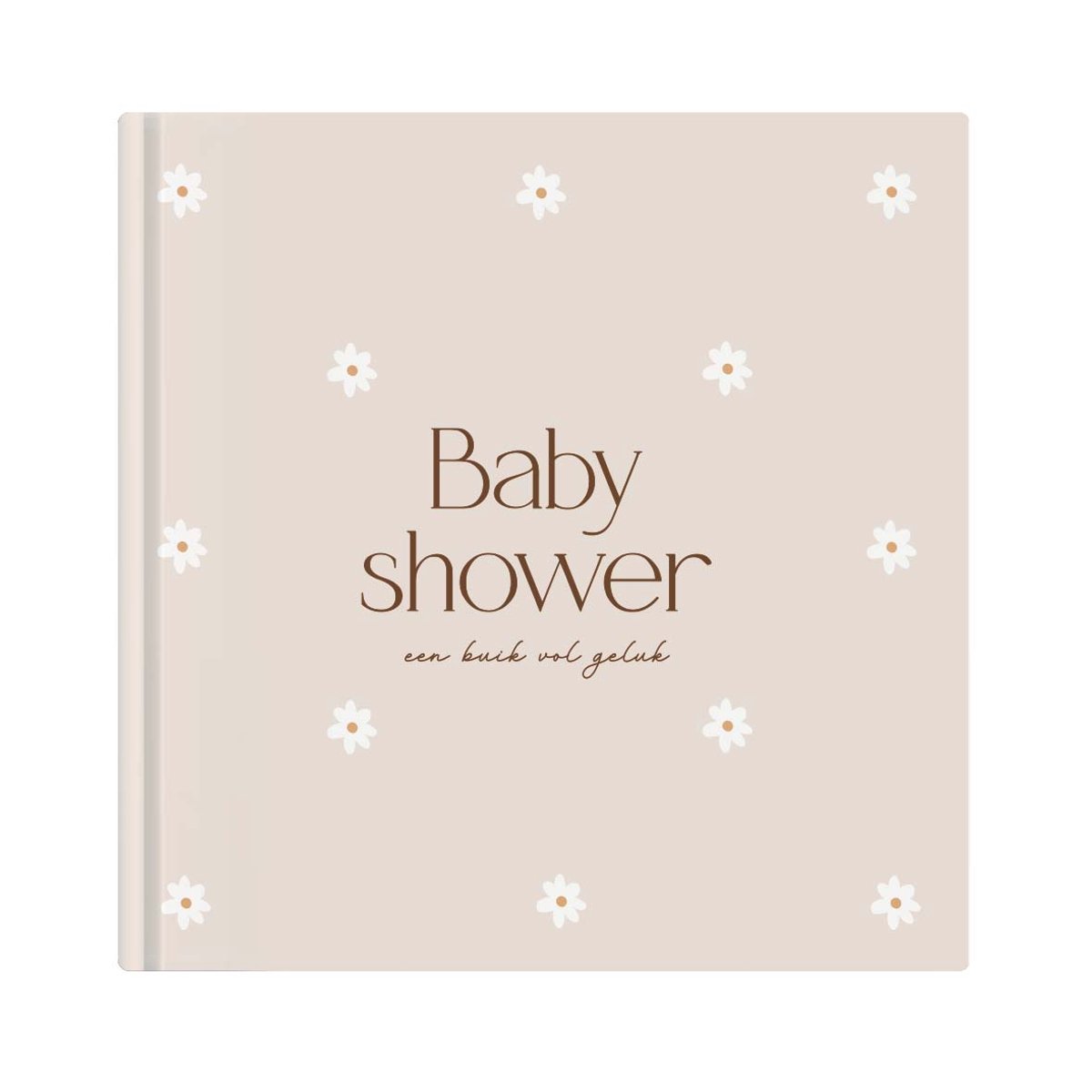Writemoments - Babyshower gastenboek & invulboek - Madeliefjes editie