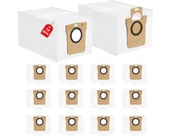 12 stuks stofzakken, gescht voor Xiaomi X10+, X20+, X10/X20 Plus, stofzakken, accessoires, compatibel met Dreame L10s Pro Ultra Heat, L20 Ultra, L10s Ultra, filterzakken voor robotstofzuiger