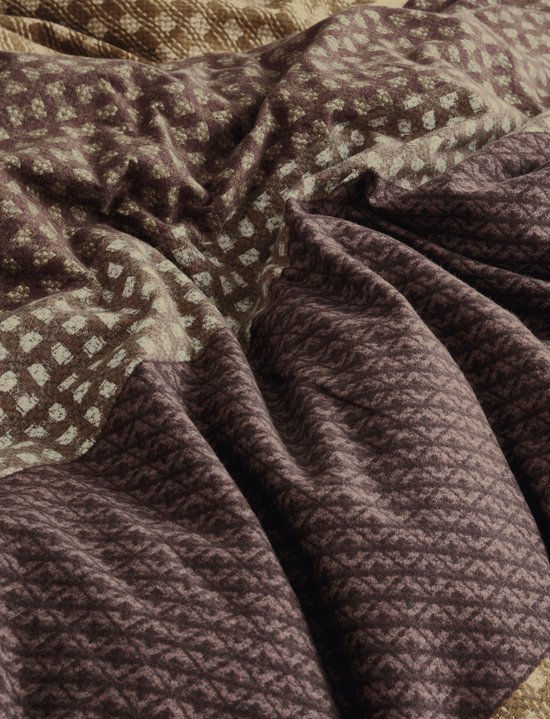 Beddinghouse Fera dekbedovertrek - Eenpersoons - 140 x 200/220 cm - Bruin van Merkloos — afbeelding 3