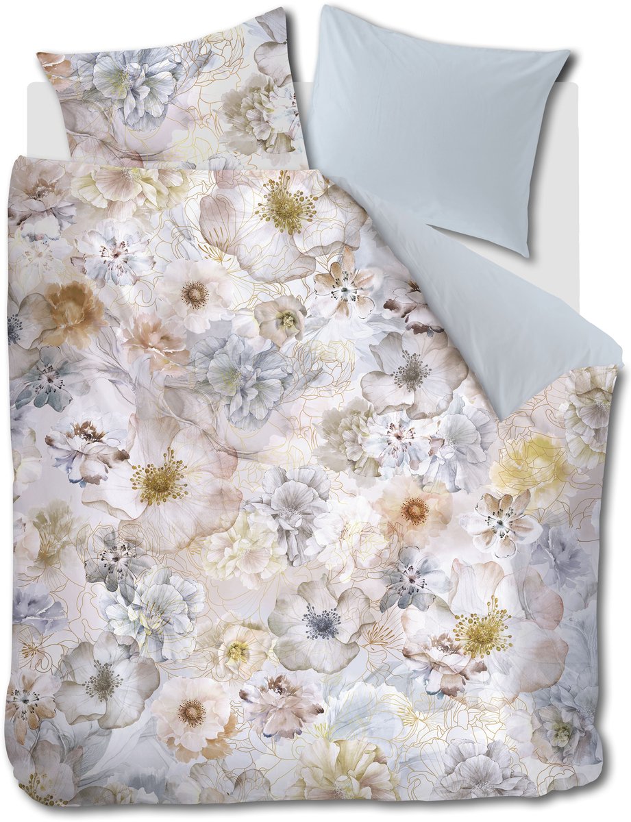 Kardol Kelmscott dekbedovertrek - Lits-Jumeaux XL - 260 x 200/220 cm - Naturel