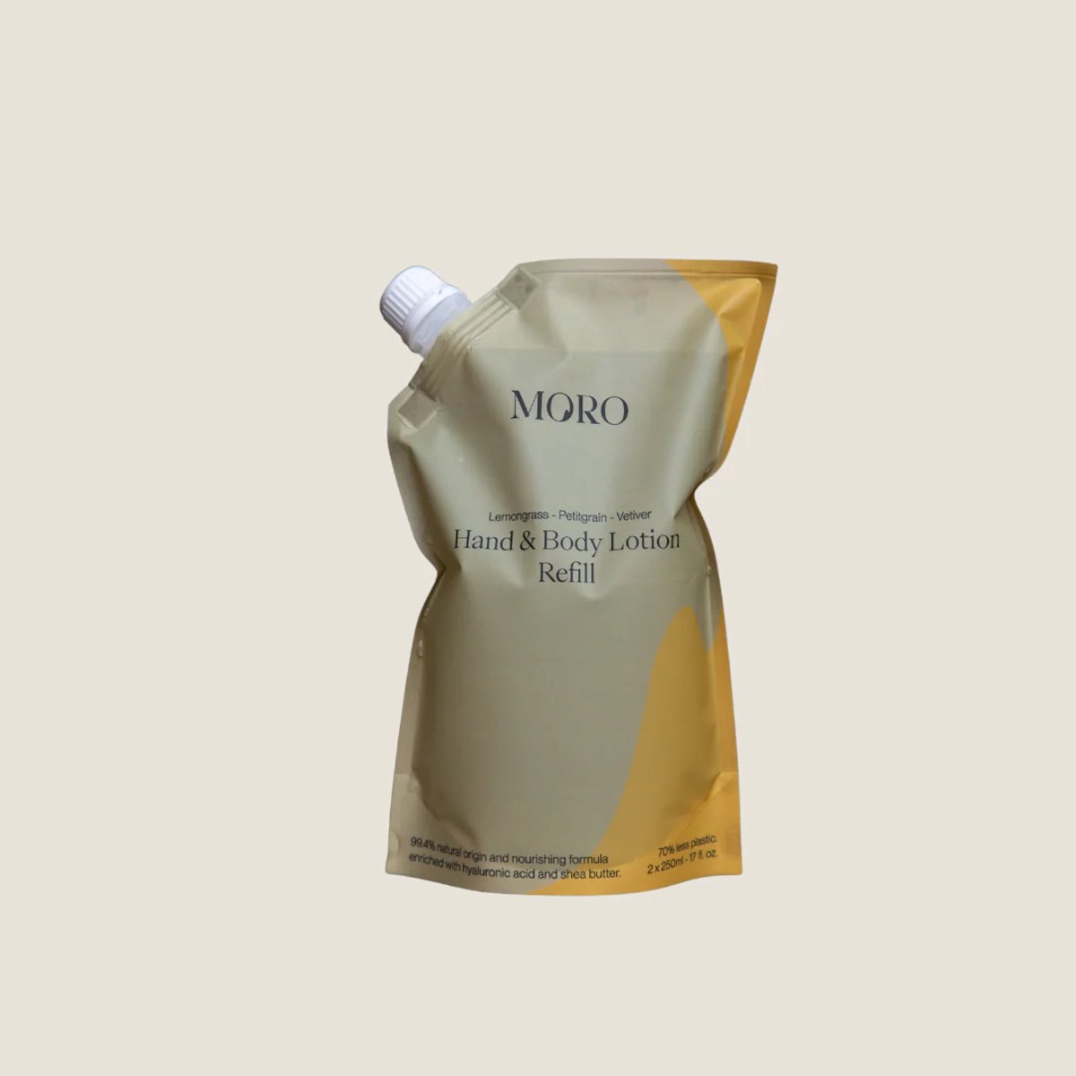 Moro Hand & Body lotion Refill - Navulling 500 ml - Lemongrass