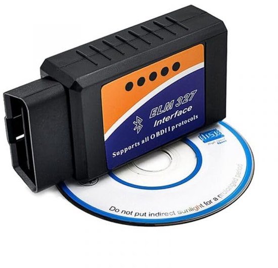 OBD2 ELM327 Bluetooth V2.1 Adapter - Diagnose Auto Interface - Controleer uw Auto op Foutmeldingen - Android, Windows