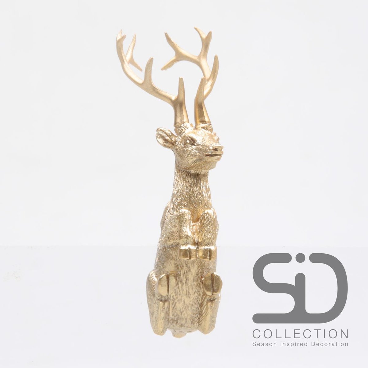 Pothanger hert goud 7cm