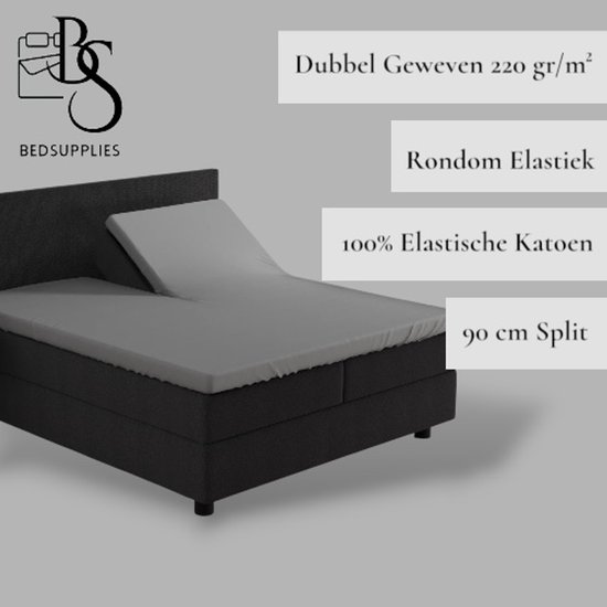 Dubbel Geweven Jersey Hoeslaken Crème