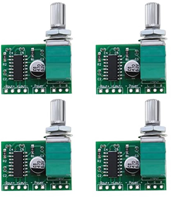 4PCS PAM8403 Stereo Audio Amplifier Modules Mini 3W+3W DC 5V Audio ...