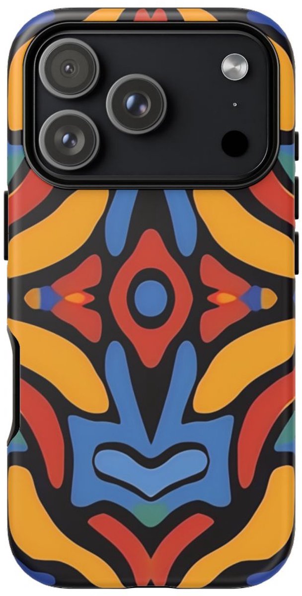Kleurrijk Abstract Patroon – Telefoonhoesje Geschikt voor iPhone 17 Pro