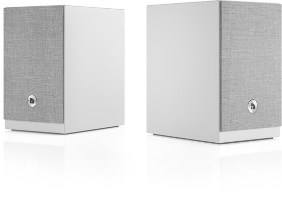 Audio Pro A28 W Smart Multiroom Actieve Boekenplank Luidsprekers - Audio Pro Multiroom (Linkplay) - Ruimtecorrectie - 2x75W Speakers - Wit — afbeelding 2