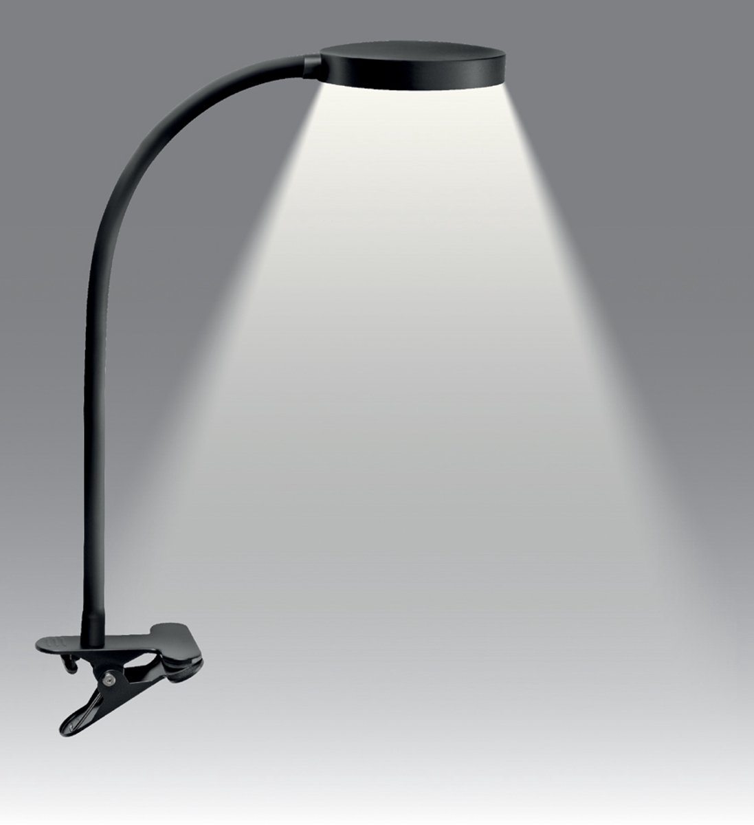 Bureaulamp CEP FLEX met klem 7W zwart