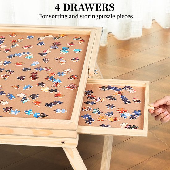 Vind puzzeltafel 1000 stukjes op - april 2026 VEVOR puzzeltafel puzzelbord 1000 stukjes, puzzelezel 360°... Puzzelbord tafel - Het grootste online winkelcentrum - beslist.nl
