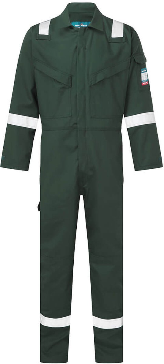 Portwest Vlamvertragend antistatische Overall 350gr FR50 - Groen - S