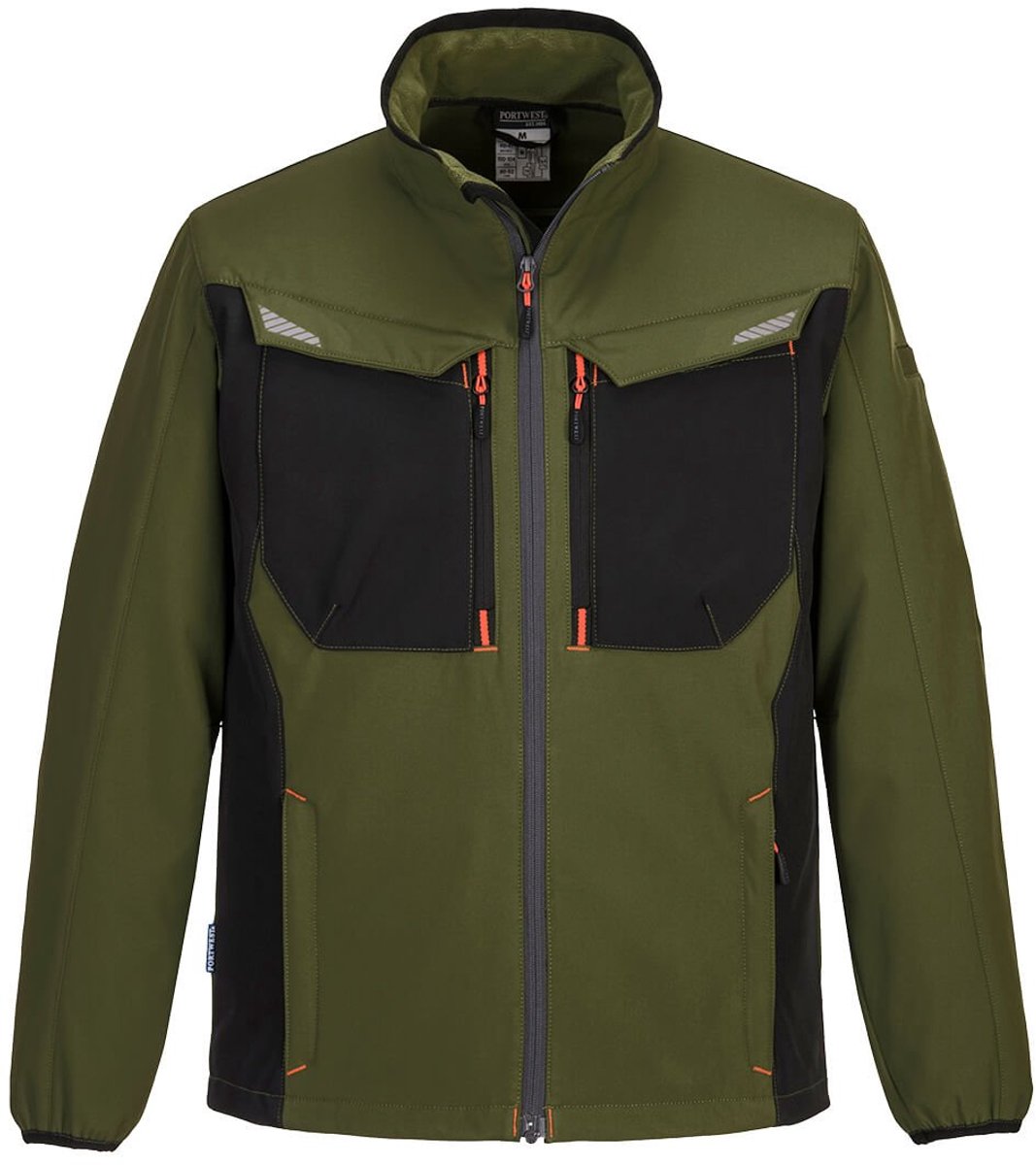 Portwest WX3 Softshell Jack T750 - Olijfgroen - XXL