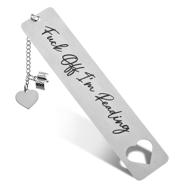 Marque-pages amusants - Perfect pour les amoureux des livres - Set de 6 - Acier inoxydable