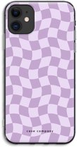 Case Company® - Coque iPhone 11 - Grille Violet - Coque souple pour téléphone - Protection tous côtés et bord d'écran