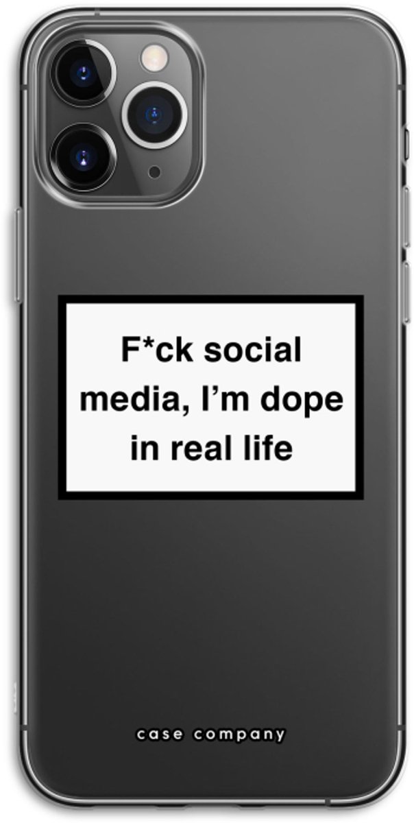 Case Company® - Hoesje geschikt voor iPhone 11 Pro hoesje - I'm dope - Soft Cover Telefoonhoesje - Bescherming aan alle Kanten en Schermrand