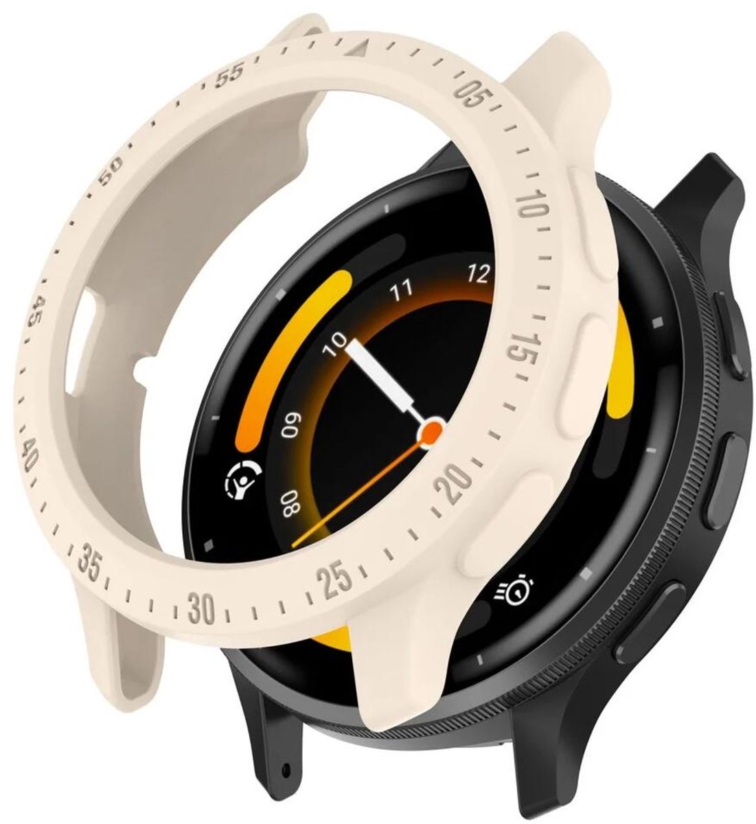 Hoesje Geschikt voor Garmin Venu 3 - TPU Bumper Case - Beige