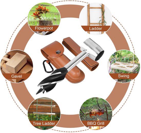 Bushcraft Handschneckenschlüssel, Survival-Siedler-Werkzeug, manuelles