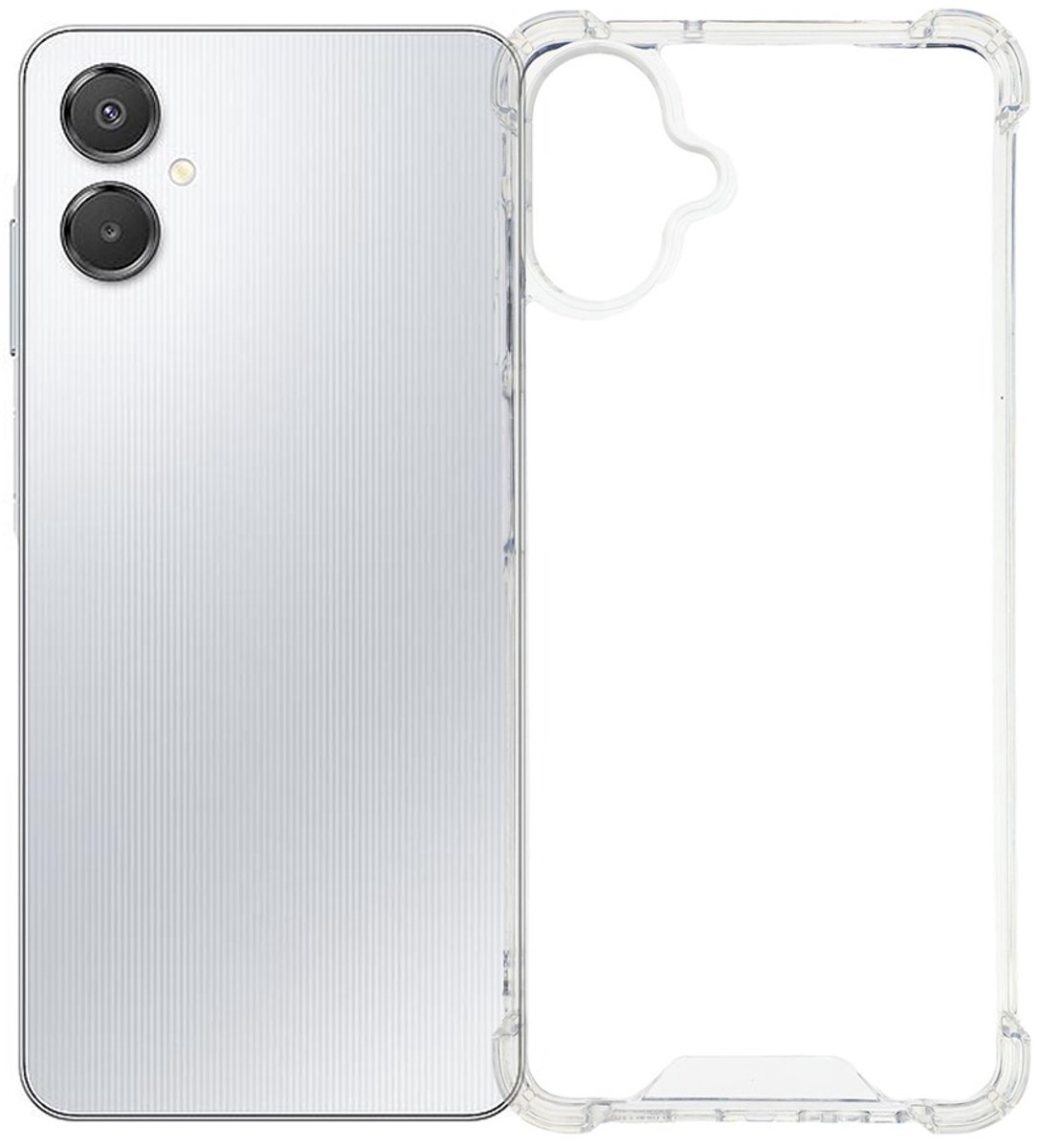 Anti Shock Silicone Hoesje Geschikt voor Samsung Galaxy A07 - Transparant- ZT Accessoires