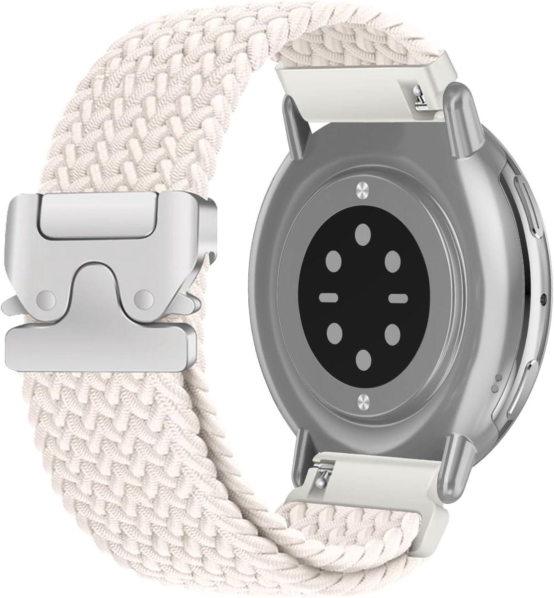 Allecto Plus - Nylon armband 20mm voor Amazfit horloge - ademende zachte armband voor GTR Mini - GTS - Sterrenlicht