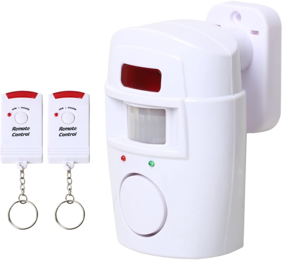 EXCITAT Alarm - Bewegingsmelder - Op batterijen - Met afstandsbediening - Geschikt voor deuren, slaapkamers en garages - Wit