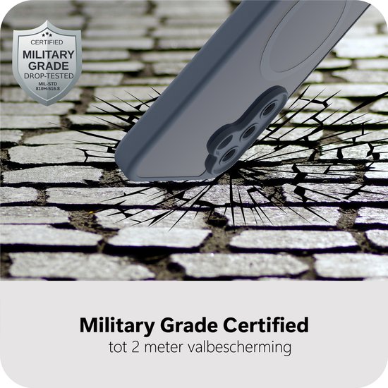 Étui Cazy pour Samsung Galaxy A17 - Compatible MagSafe - Coque arrière de qualité militaire - Blauw
