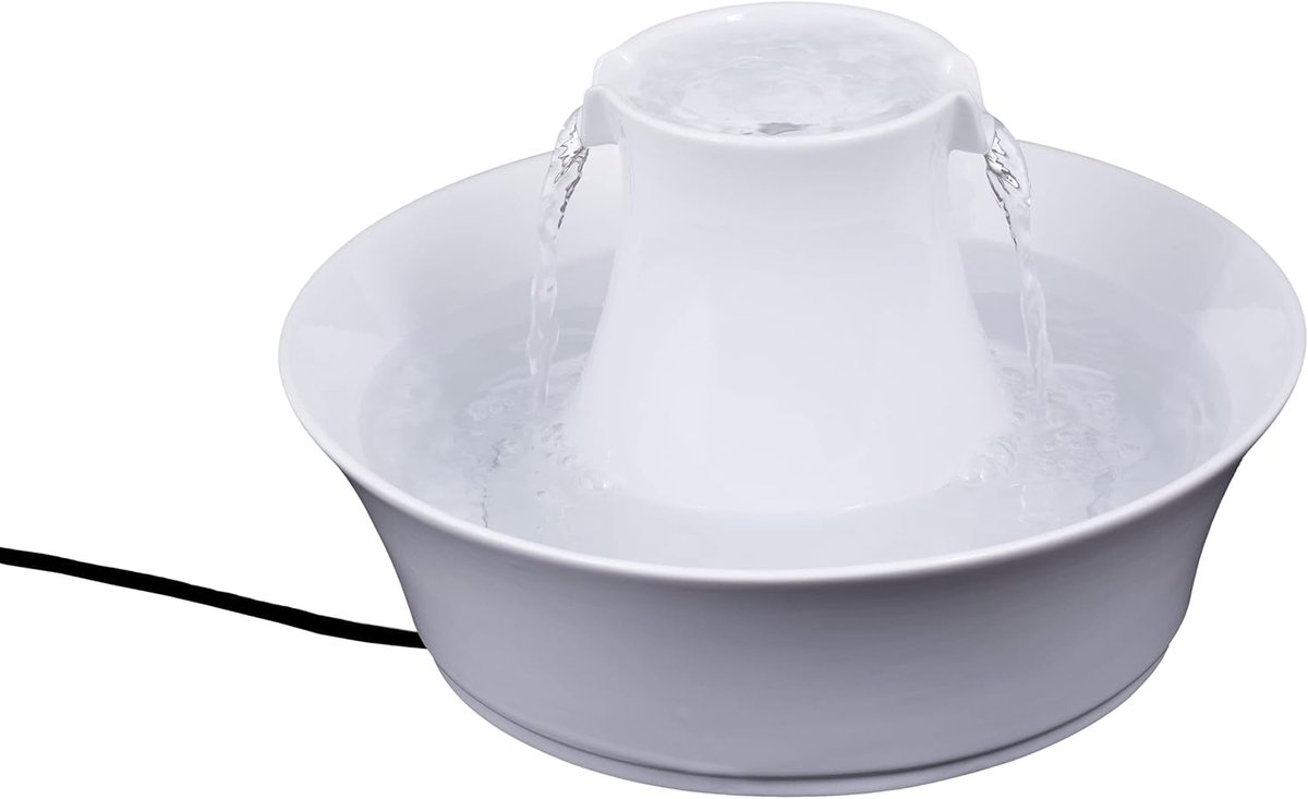 Keramische Drinkfontein voor Honden en Katten - 2 Liter Watercapaciteit