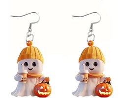 Halloween - Halloween decoratie - Halloween oorbellen voor vrouwen - spookpompoen oorbellen - grappige oorbellen Halloween schedel pompoen oorbellen sieraden cadeaus voor de feestdagen – Sieraden - Cadeautje - feest