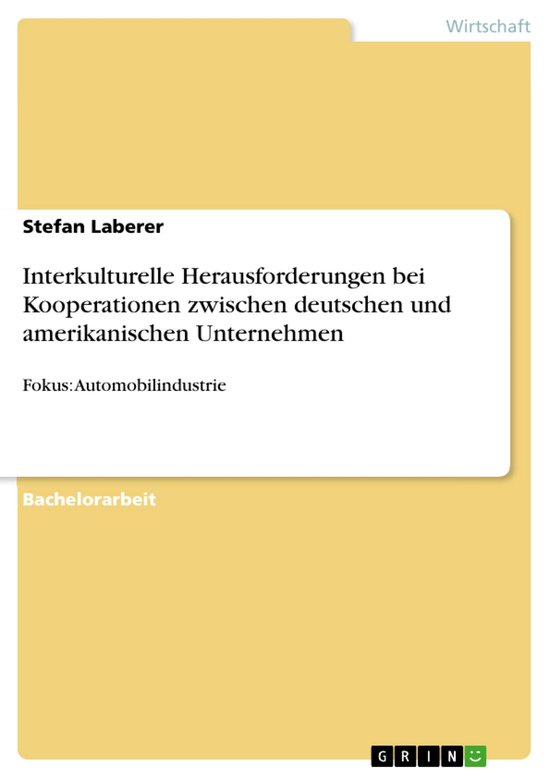 Interkulturelle Herausforderungen bei Kooperationen zwischen ... - cover