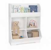 Relaxdays Children's Bookcase, HBD 78.5 x 72 x 33.5 cm, 5 Open