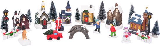 vidaXL - Kersttafel - Decoratie - Multikleur - Kunststof