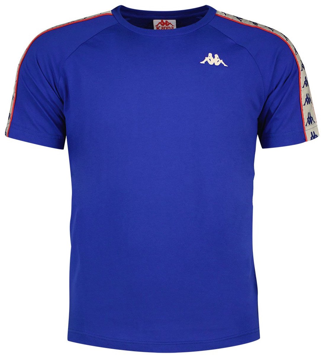 Kappa Coen Slim 222 Banda T-shirt Met Korte Mouwen Blauw M Man