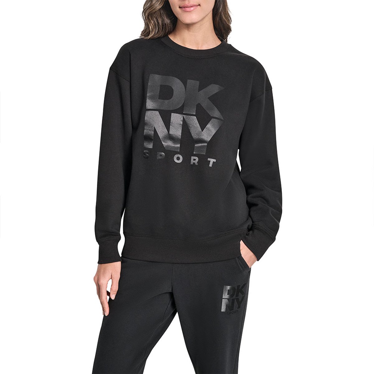 Dkny Dw5800052 Sweatshirt Zwart XS Vrouw