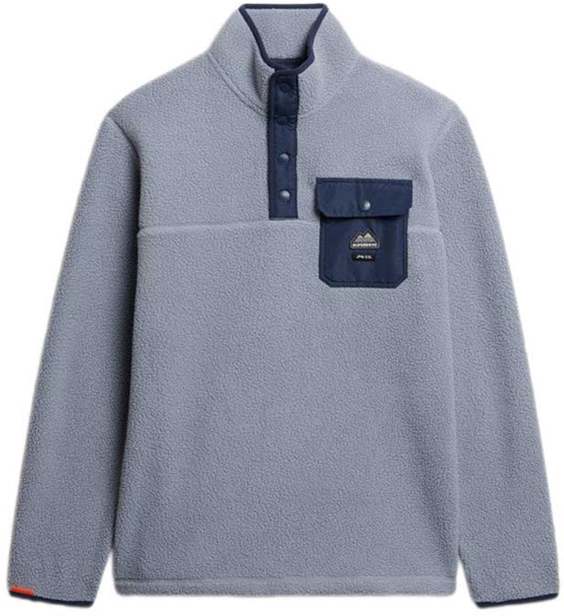 Superdry Fuji Sweatshirt Met Halve Rits 2XL Man Blauw