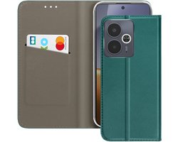 Avizar Hoesje geschikt voor Realme 14T / P3 - Folio Case met Pasjeshouder & Standaard, Dennegroen