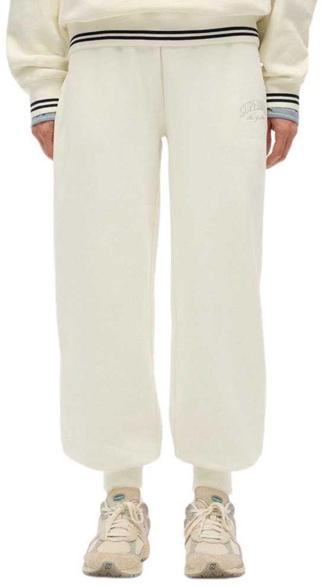 Superdry Country Club Cuff Joggers XL Vrouw Creme