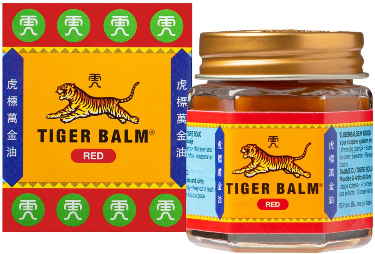Tijgerbalsem Tiger Balm Rood - 2 x 30 gr - Voordeelverpakking