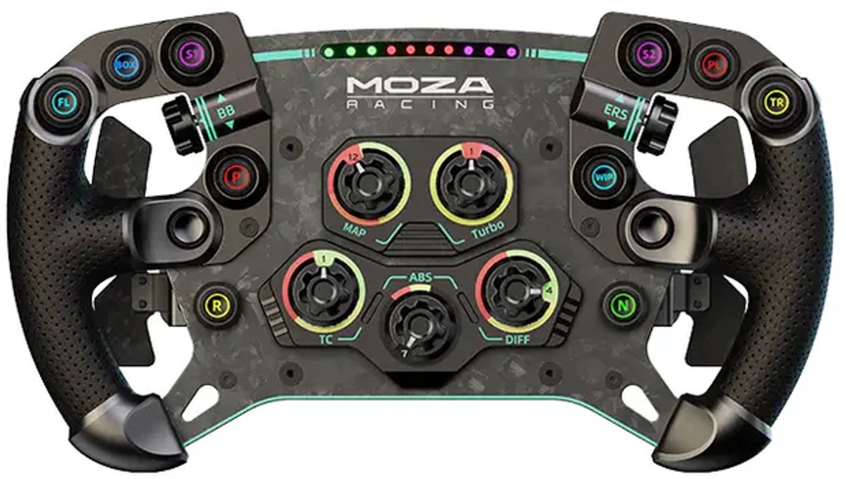 Moza Racing R12 V2 + GS V2P Stuurwiel Bundle - 12 Nm Direct Drive