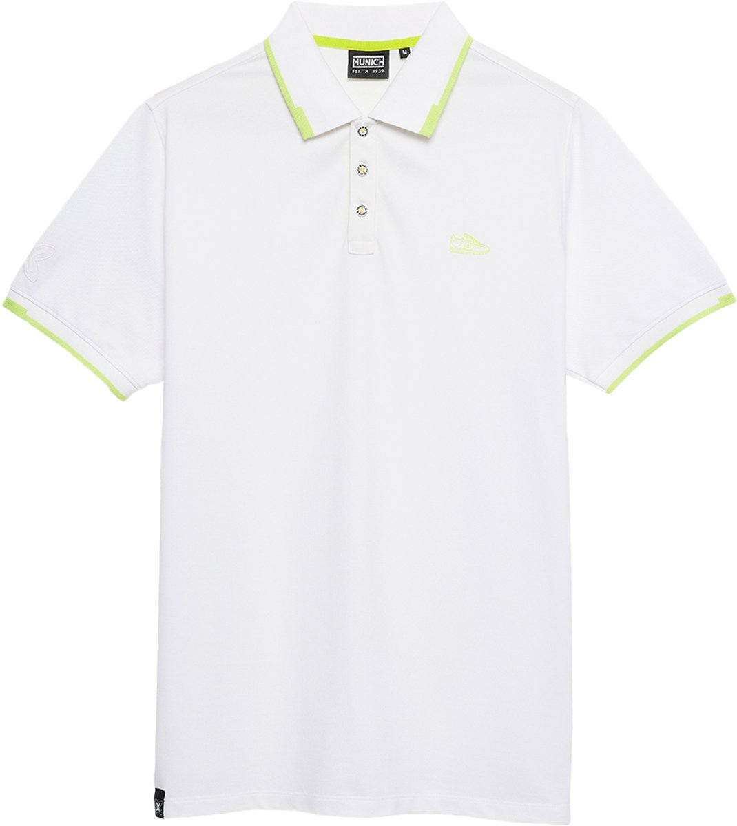 Munich Slam Lifestyle Korte Mouw Poloshirt Wit S Man