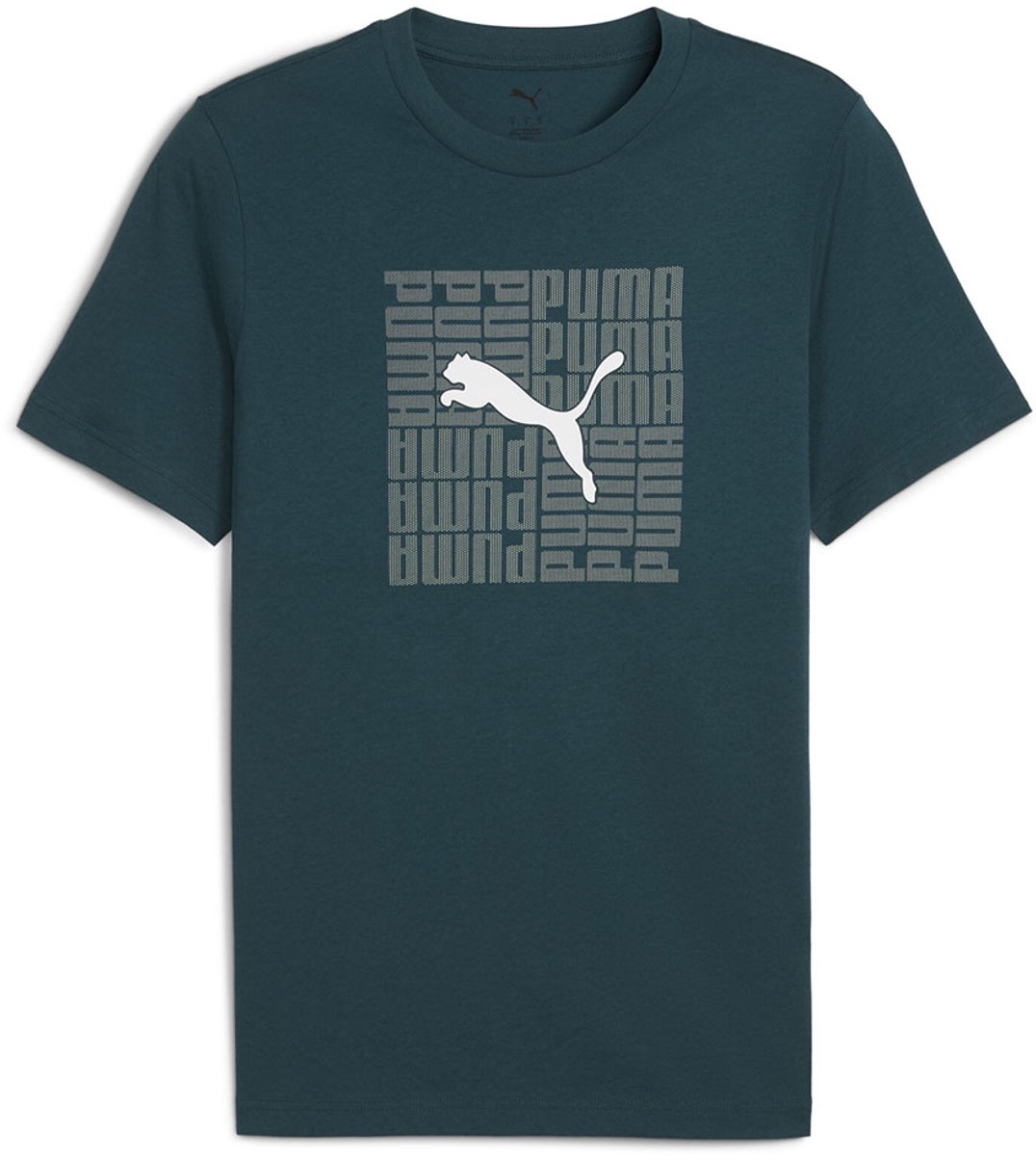 Puma Graphic Box T-shirt Met Korte Mouwen S Man Groen
