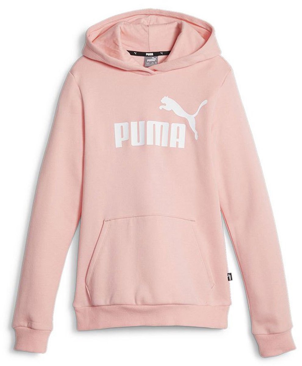 Puma Ess Logo Fl G Hoodie 3-4 Years Meisjes Peach Smoothies