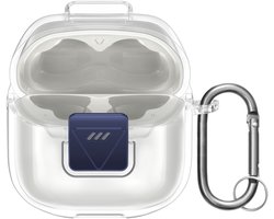 kwmobile Earphones Case for JBL Tune Flex 2 Case - Clear TPU Silicone Earbuds Cover - Transparent