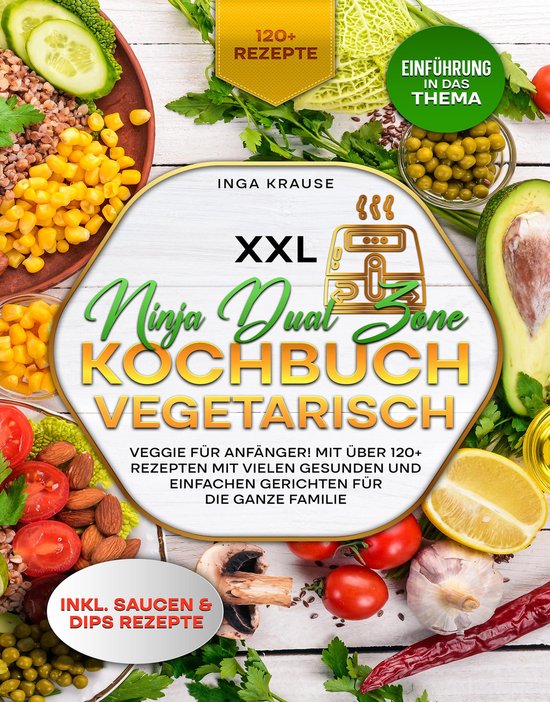 XXL Ninja Dual Zone Kochbuch Vegetarisch - cover