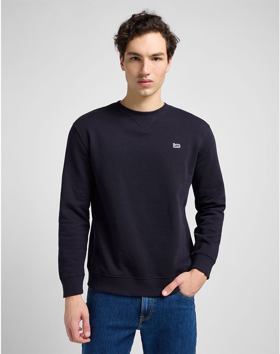 Lee Heren Sweatshirt regular fit 5XL Ronde Hals Volwassenen Marineblauw